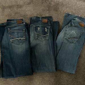 3 pair of BKE JEANS